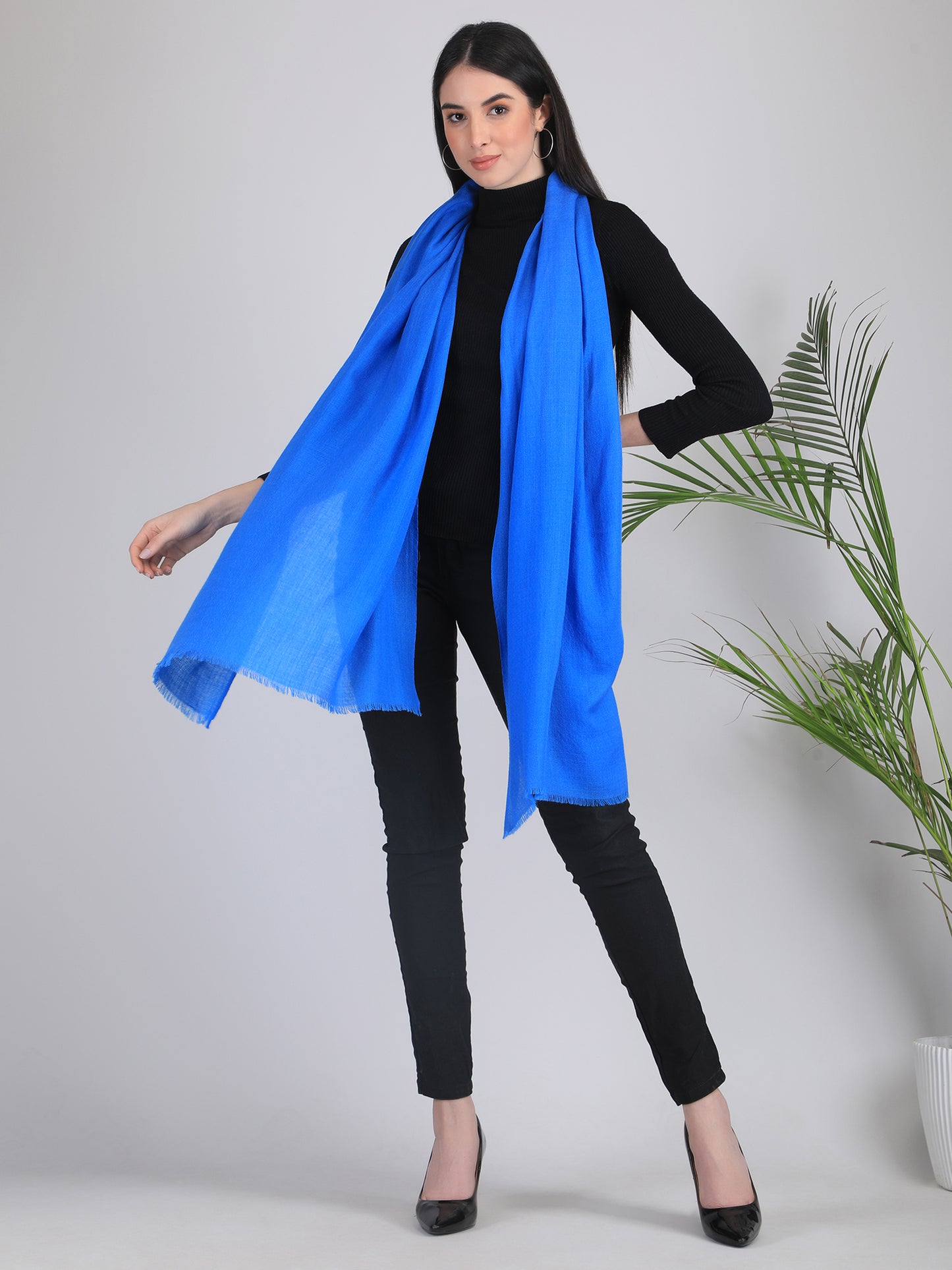 Arshi Solid Cashmere Scarf