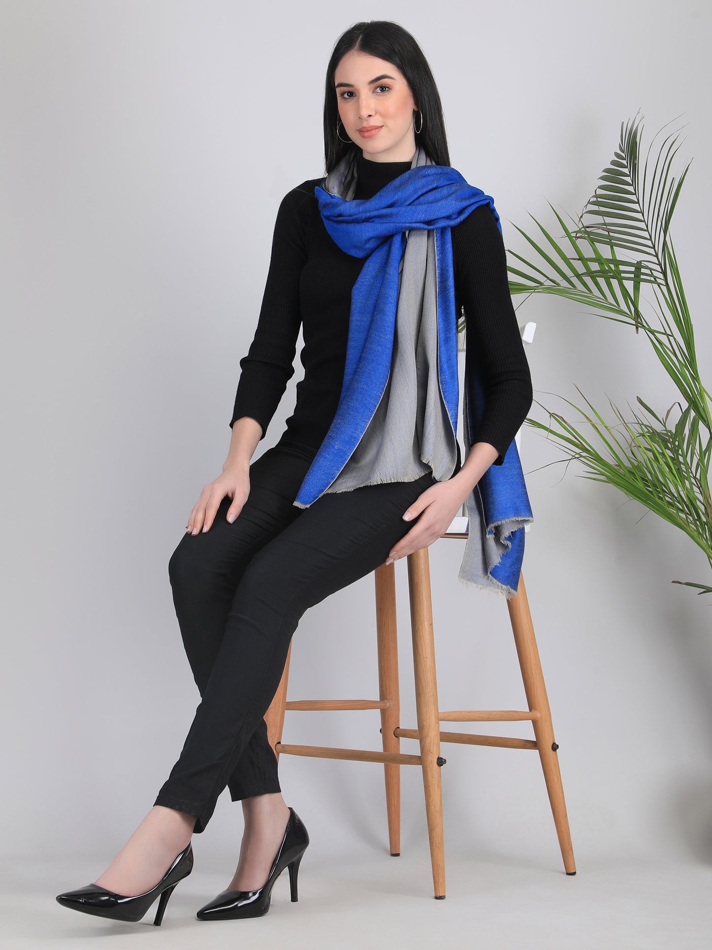 Kaashi Reversible Cashmere Scarf