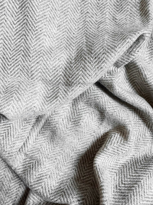 Vanya Herringbone Cashmere Scarf