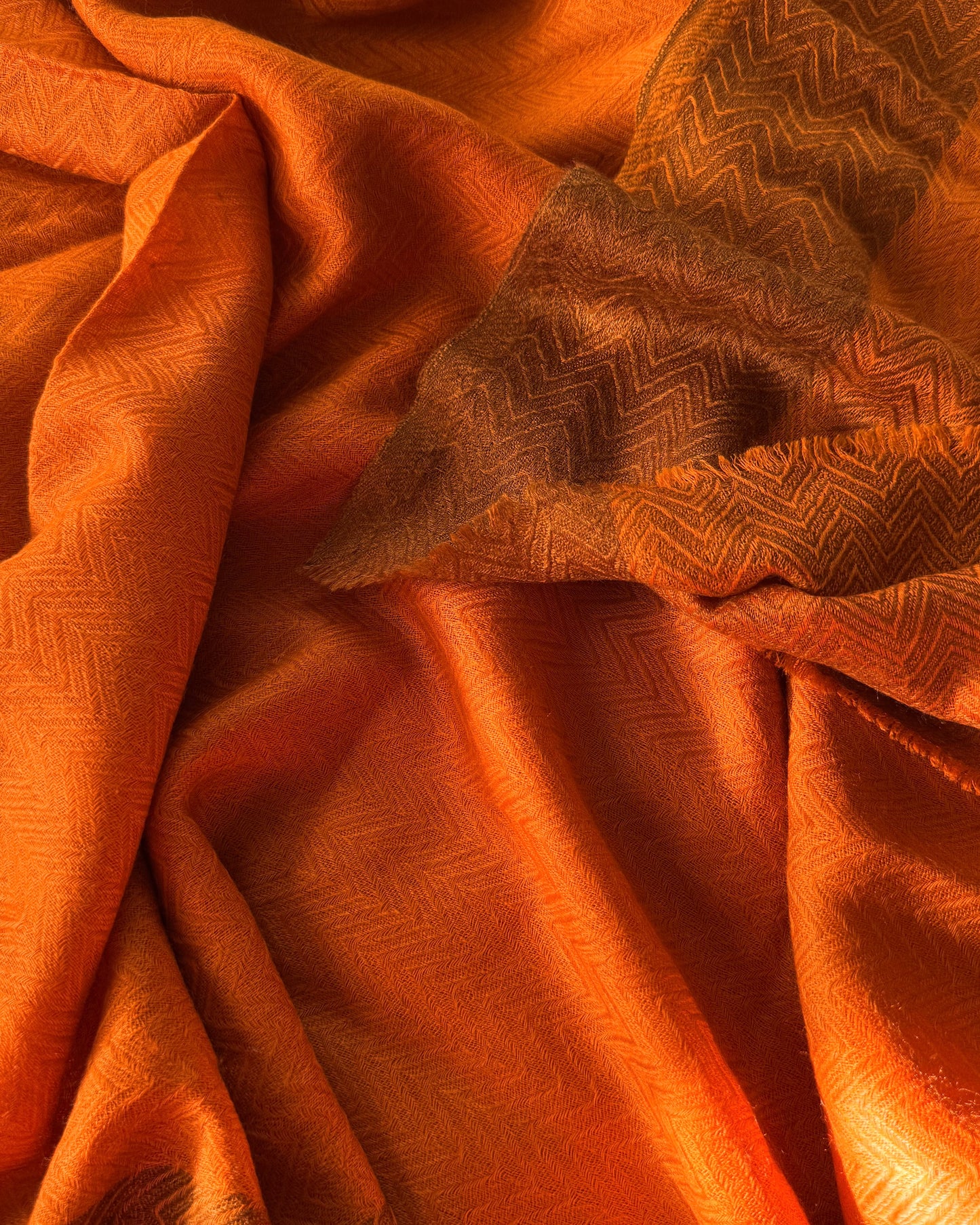 Lavanya Chevron Cashmere Scarf