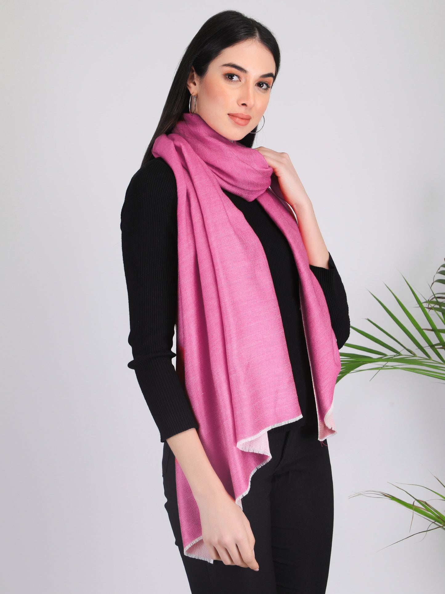 Leela Reversible Cashmere scarf