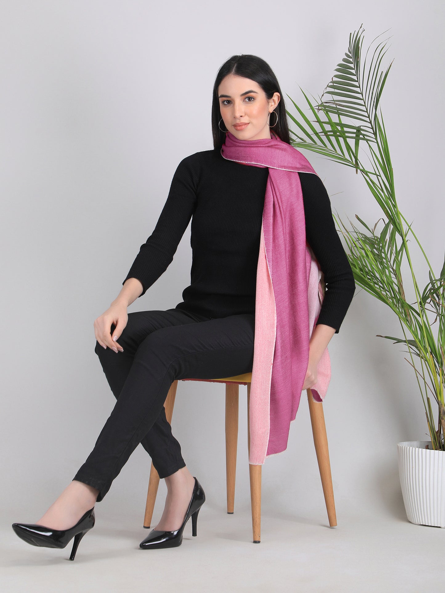 Leela Reversible Cashmere scarf