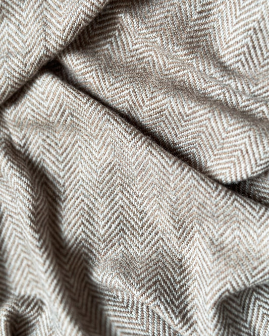 Maya Herringbone Cashmere Scarf